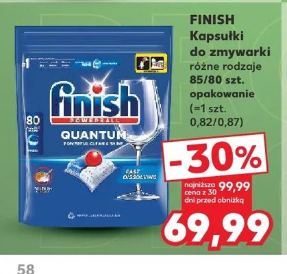 Kapsułki do zmywarki Finish promocja w Kaufland