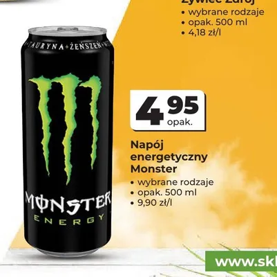 Napój energetyczny Monster promocja w Odido