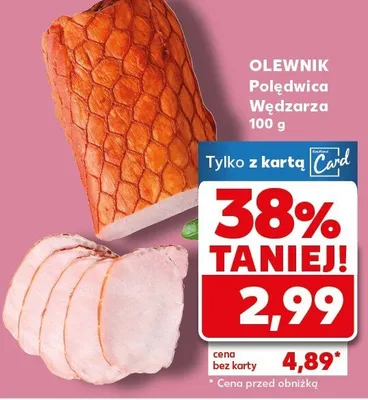 Polędwica wędzona Olewnik promocja w Kaufland