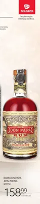 Rum Don Papa 40% 700 ml promocja w Selgros