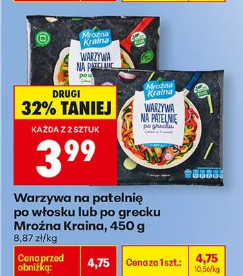 Warzywa na patelnię po włosku lub po grecku promocja w Biedronka