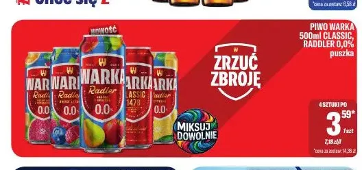 Piwo Warka Classic promocja w Tomi Markt