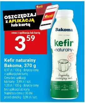 Kefir naturalny Bakoma promocja w Twój Market