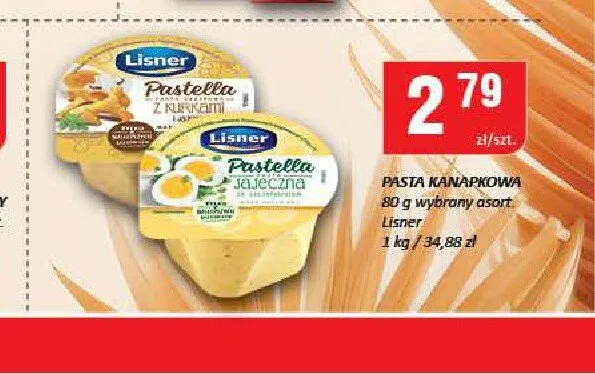 Pasta kanapkowa Pastella Lisner promocja w Chorten