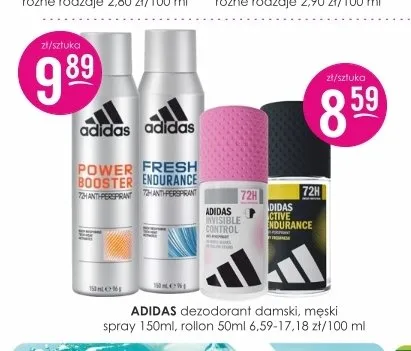 Dezodorant spray Adidas promocja w Drogerie Jasmin