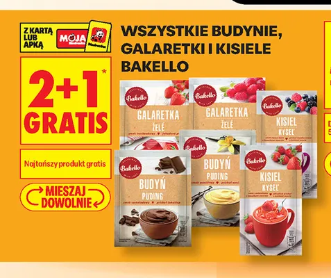 Galaretka smak truskawkowy Bakello promocja w Biedronka