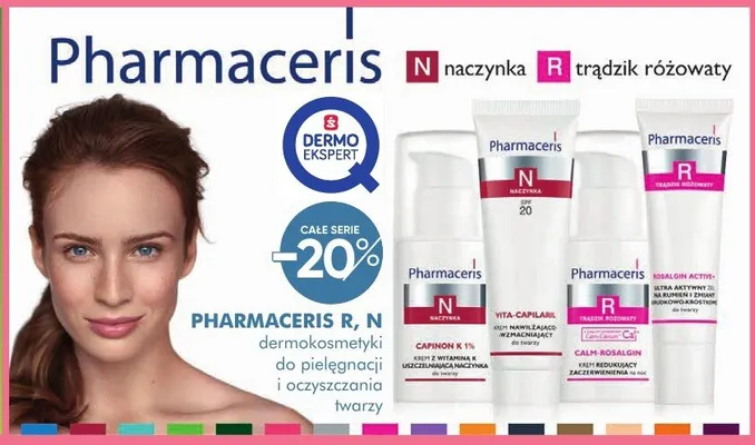 Dermokosmetyki do pielęgnacji i oczyszczania twarzy Pharmaceris R, N promocja w Super-Pharm