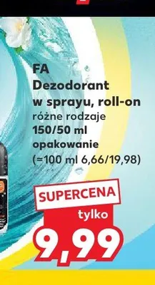 Dezodorant w sprayu Fa promocja w Kaufland