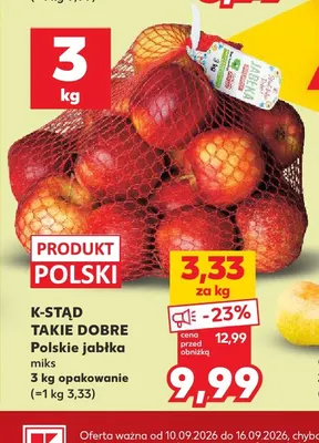 Jabłka polskie miks K-Stąd Takie Dobre promocja w Kaufland