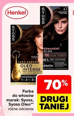 Farba do włosów Syoss Oleo promocja w Carrefour