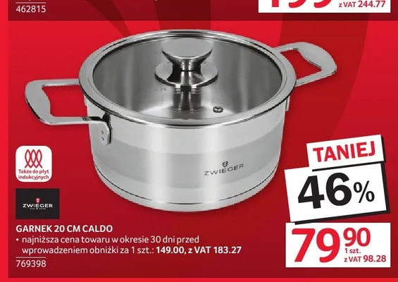 Garnek 20cm Caldo Zwieger promocja w Selgros