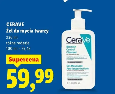 Żel do mycia twarzy promocja w Lidl