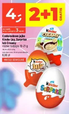 Czekoladowe jajko Kinder Creamy promocja w Dealz