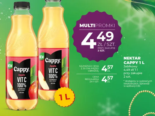 Nektar Cappy Apple VitC 100% promocja w Duży Ben