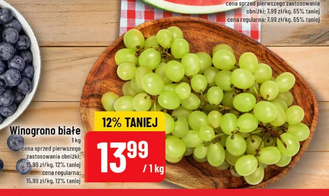 Winogrono białe promocja w POLOmarket