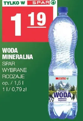 Woda mineralna Spar promocja w SPAR