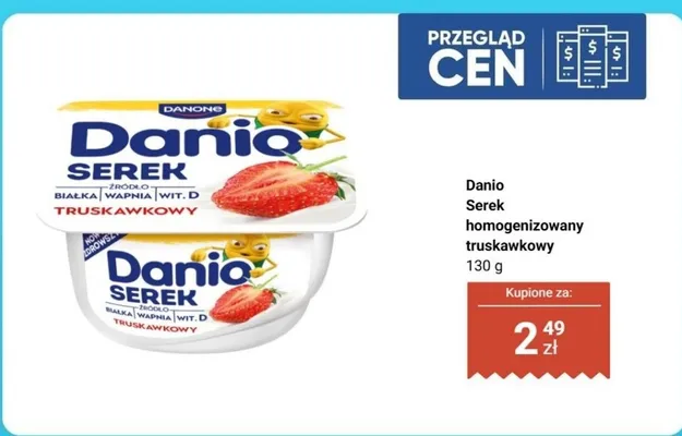 Serek homogenizowany truskawkowy promocja w Biedronka