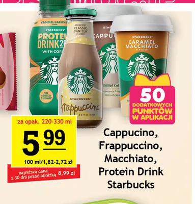 Protein Drink Starbucks promocja w Gram Market