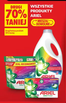 Kapsułki do prania Allin1 Pods Color XXL Economy Ariel promocja w Biedronka