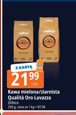 Kawa ziarnista Qualità Oro Lavazza promocja w Leclerc