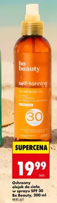 Ochronny olejek do ciała w sprayu SPF 30 Be Beauty promocja w Biedronka