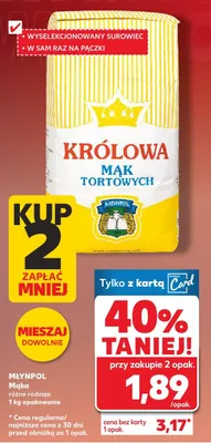 Mąka różne rodzaje promocja w Kaufland