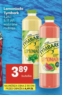 Lemoniada Tymbark Cytryna Mięta promocja w Delikatesy Centrum