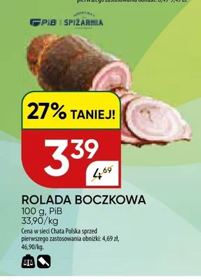 Rolada boczkowa PIB Spiżarnia promocja w Chata Polska