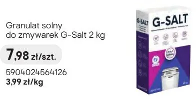 Granulat solny do zmywarek G-Salt promocja w Castorama