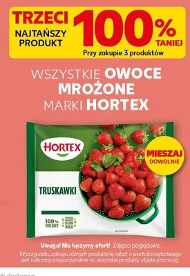 Owoce mrożone HORTEX promocja w Kaufland