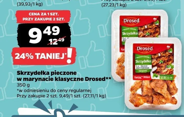 Skrzydełka pieczone w marynacie klasycznej Drosed promocja w Netto