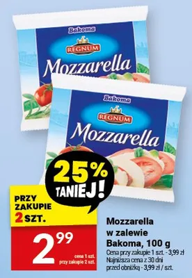 Mozzarella w zalewie promocja w Twój Market