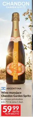 Wino musujące Chandon Garden Spritz różowe półsłodkie promocja w Makro