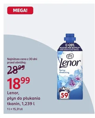 Płyn do płukania tkanin Lenor Spring Awakening promocja w Rossmann