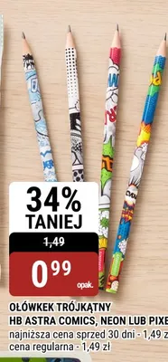 Ołówek trójkątny HB Astra Comics promocja w bi1