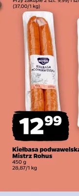 Kiełbasa podwawelska Mistrz Rohus promocja w Netto