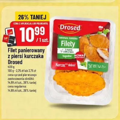Filet panierowany z piersi kurczaka Drosed promocja w POLOmarket