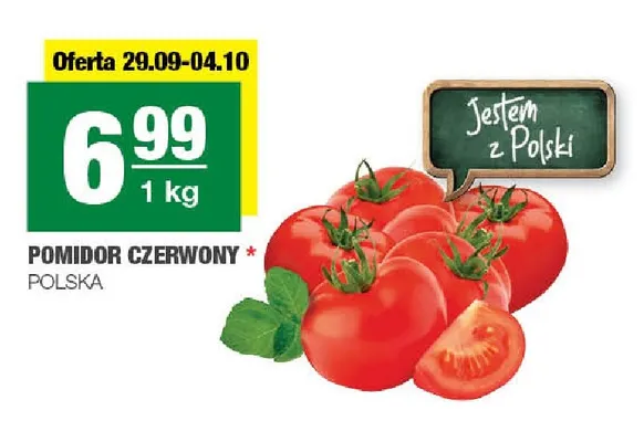 Pomidory czerwone polskie promocja w SPAR