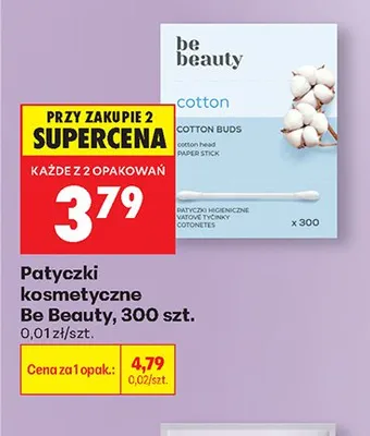 Patyczki kosmetyczne Be Beauty promocja w Biedronka
