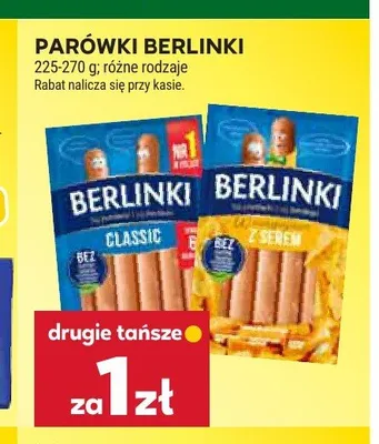 Parówki Berlinki Classic promocja w Stokrotka