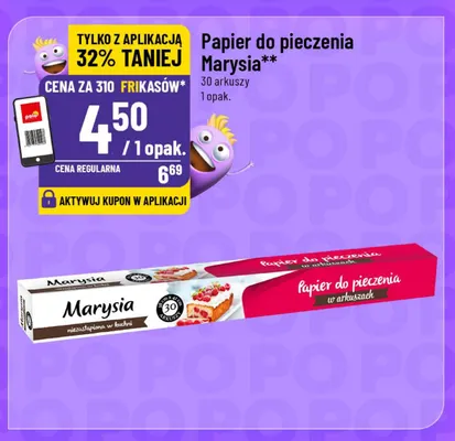 Papier do pieczenia Marysia promocja w POLOmarket