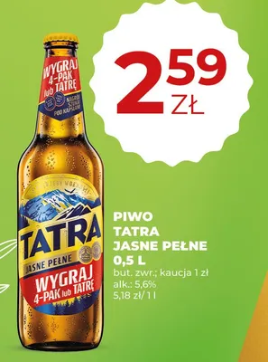 Piwo Wawelskie jasne pełne promocja w Duży Ben