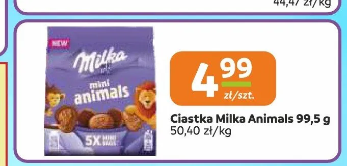 Ciastka Milka Mini Animals promocja w Gama