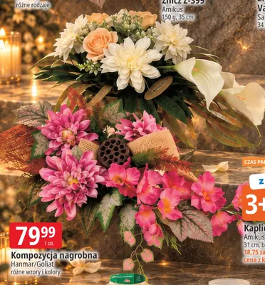 Kompozycja nagrobna Hanmar Goliat promocja w Leclerc