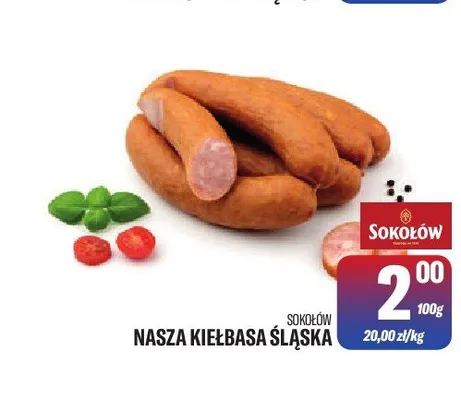 Nasza kiełbasa śląska Sokołów promocja w Tomi Markt