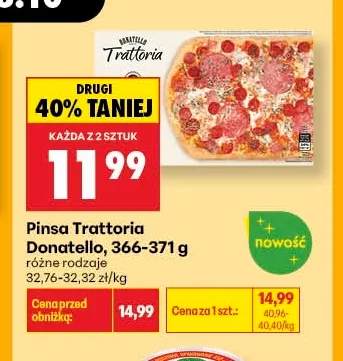 Pinsa Trattoria Donatello promocja w Biedronka