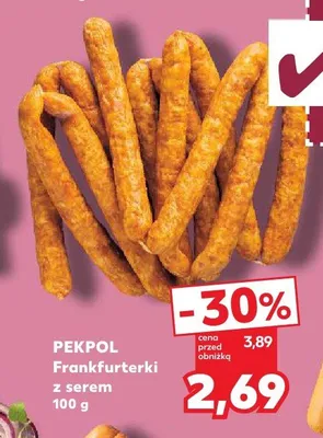 Frankfurterki z serem promocja w Kaufland