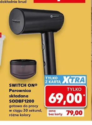 Parownica składana Switch On SODBF1200 promocja w Kaufland
