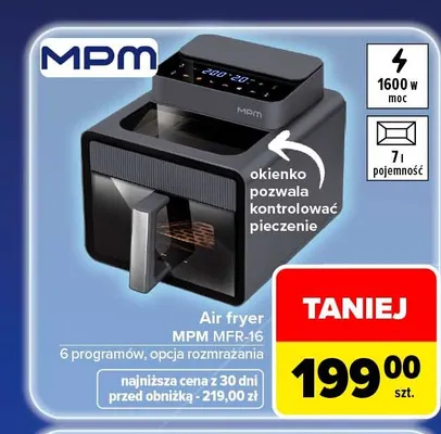 Air fryer Mpm MFR-16 promocja w Carrefour