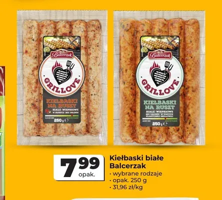 Kiełbaski białe Balcerzak promocja w Odido